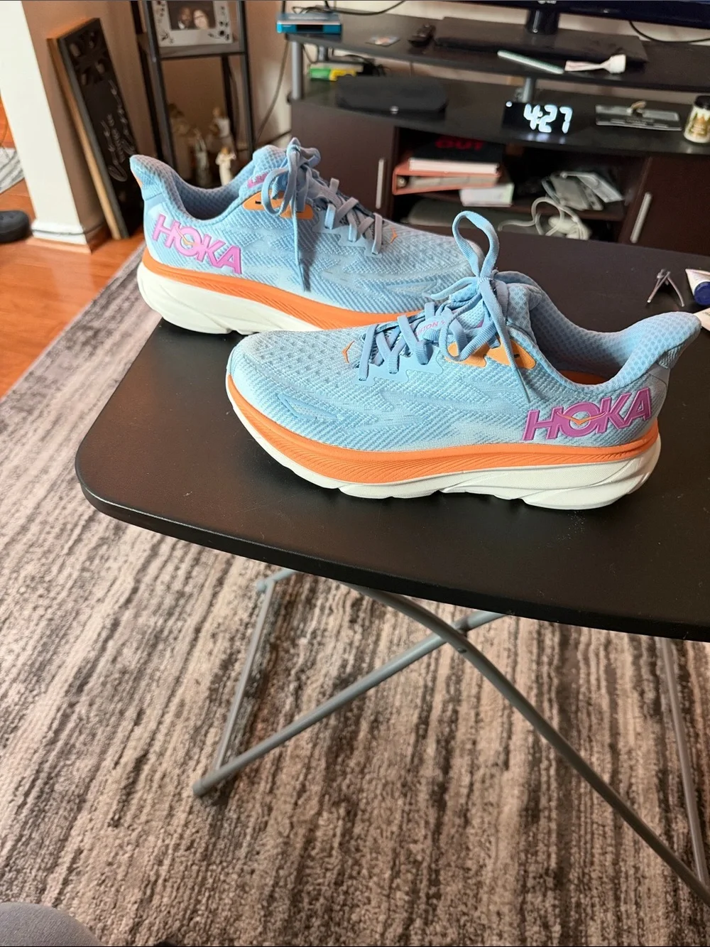 Hoka light blue
